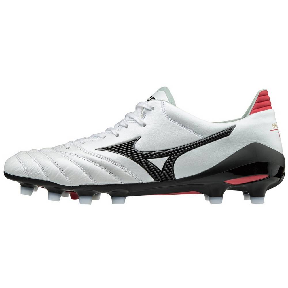 Chuteiras Mizuno Morelia Neo II Made in Japan - Homem - Branco/Pretas - RAOIV8034